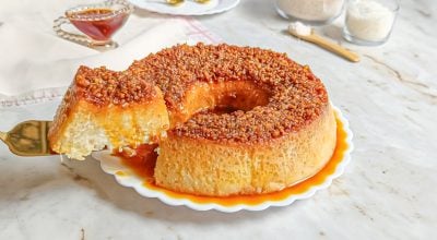 Pudim de tapioca com leite de coco
