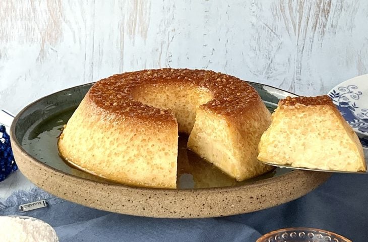 Pudim de tapioca cremoso
