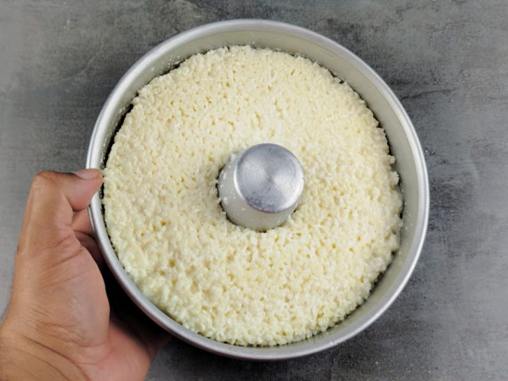 Pudim após 12 horas na geladeira.