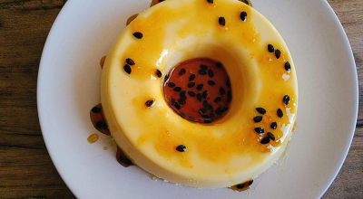 Pudim fácil de gelatina de maracujá