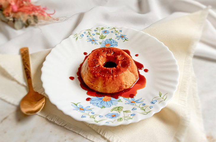 Pudim fit de micro-ondas