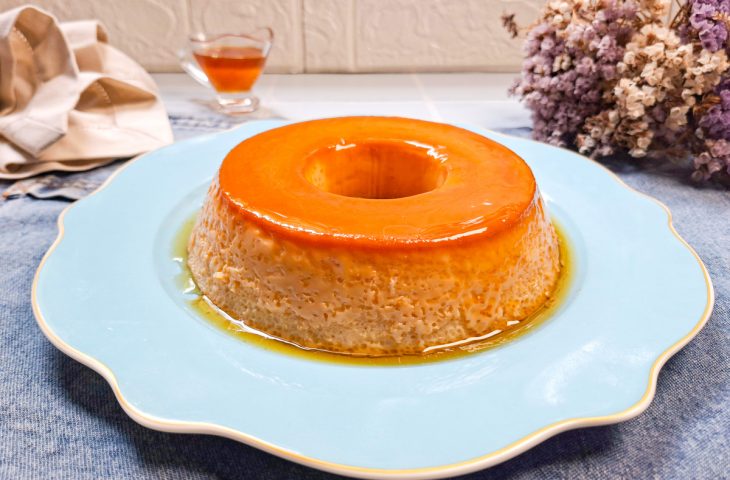 Pudim na panela de pressão