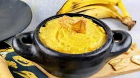 Purê de banana-da-terra