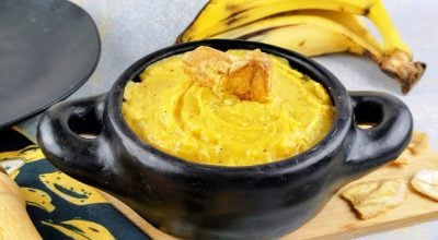 Purê de banana-da-terra