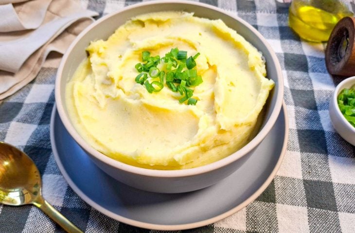 Purê de batata-doce com cream cheese