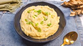 Purê de batata-doce com creme de leite