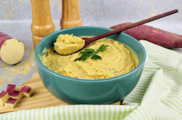 Purê de batata-doce light