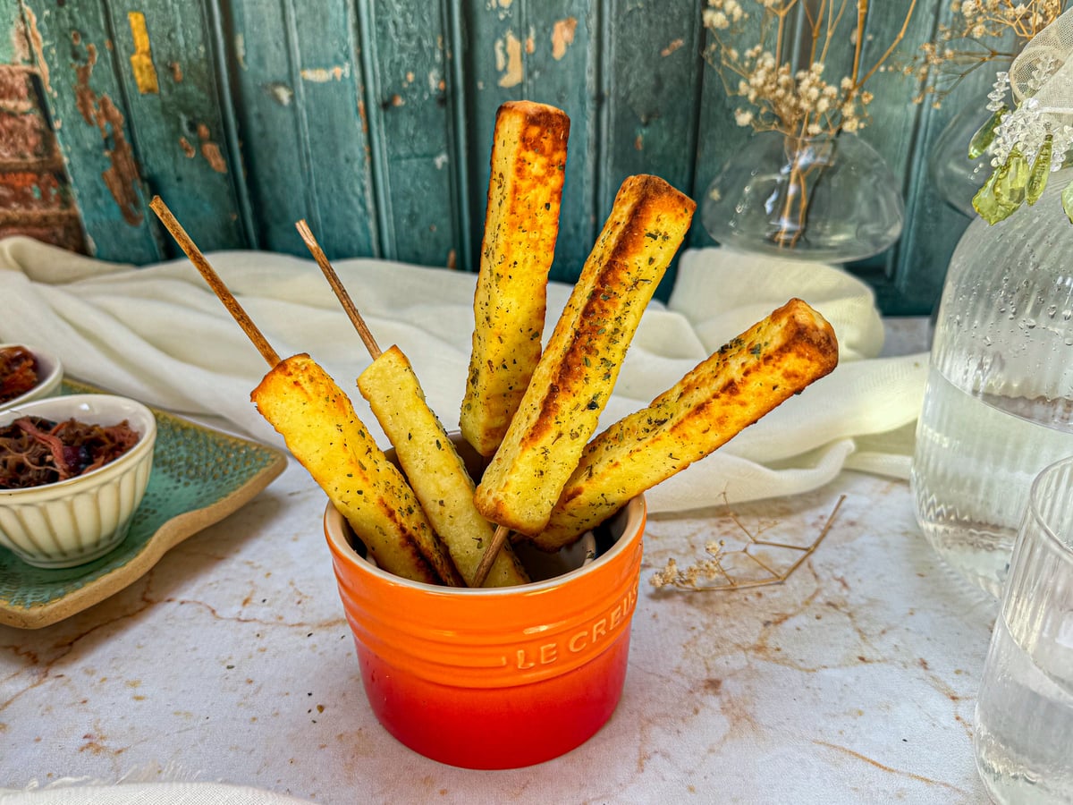 Queijo coalho na air fryer