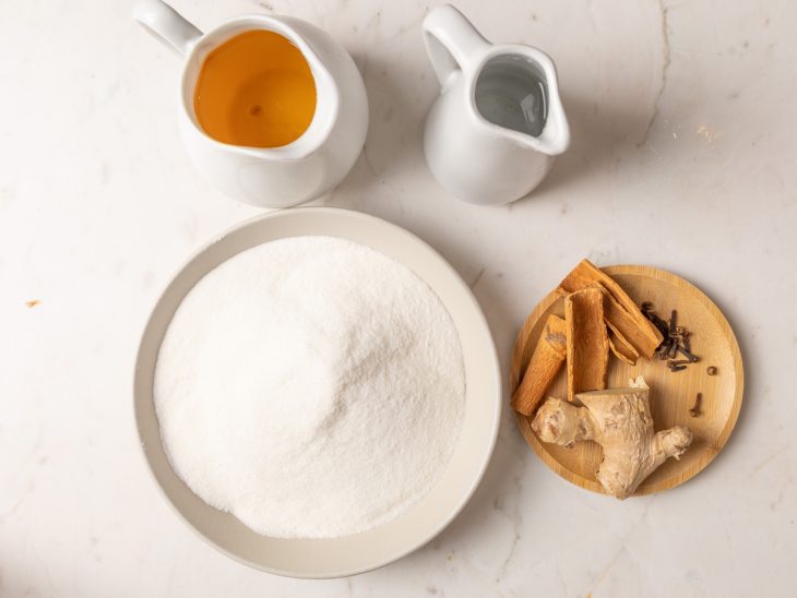 Ingredientes da receita.