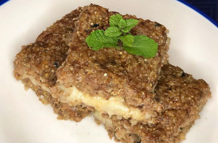 Quibe assado de quinoa low carb