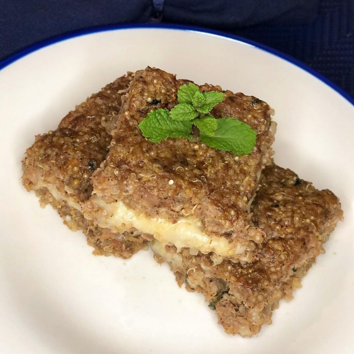 Quibe assado de quinoa low carb