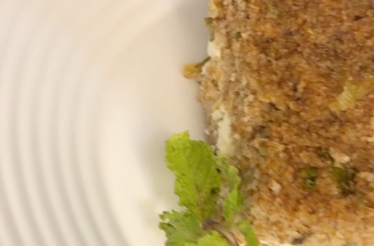 Quibe de alho-poró com ricota