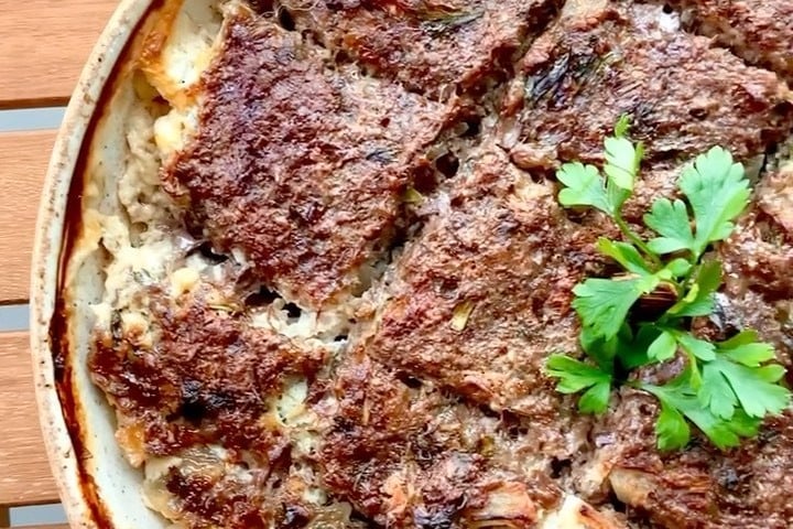 Quibe de carne com ricota cremosa