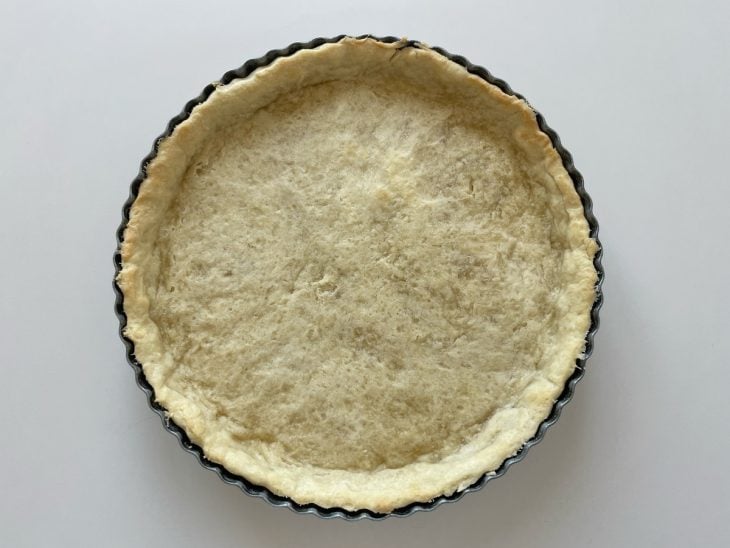 Massa assada saída do forno.