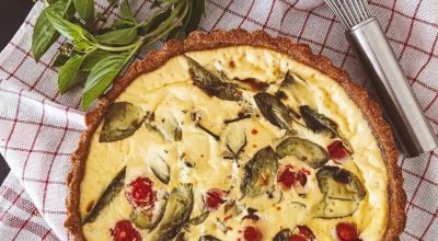 Quiche caprese integral