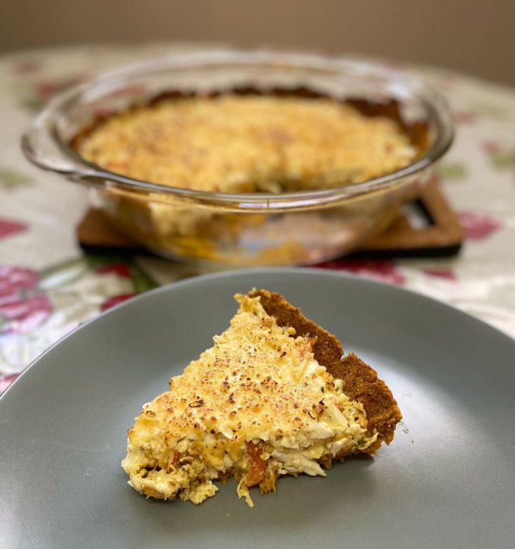 Quiche com massa de abóbora