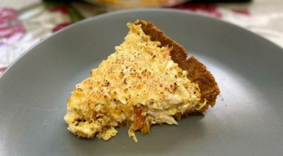 Quiche com massa de abóbora