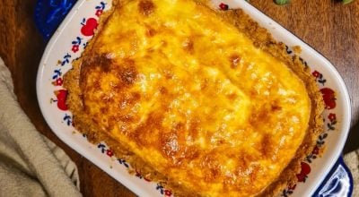 Quiche com requeijão e mussarela