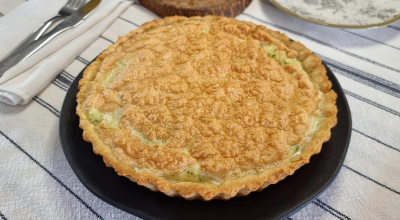 Quiche de alho-poró