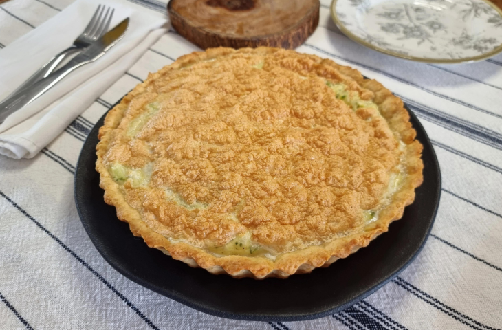 Quiche de alho-poró