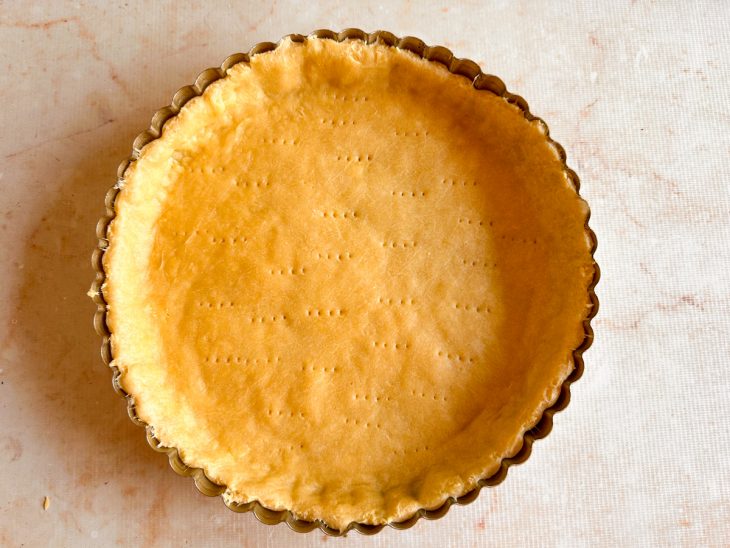 Massa com furinhos do garfo.