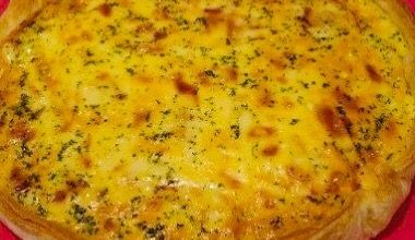 Quiche de atum com bacon