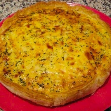 Quiche de atum com bacon