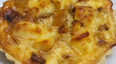 Quiche de banana-da-terra