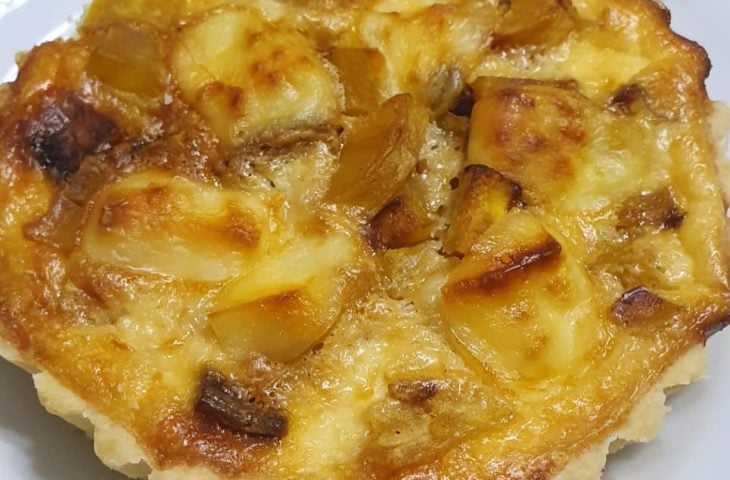 Quiche de banana-da-terra