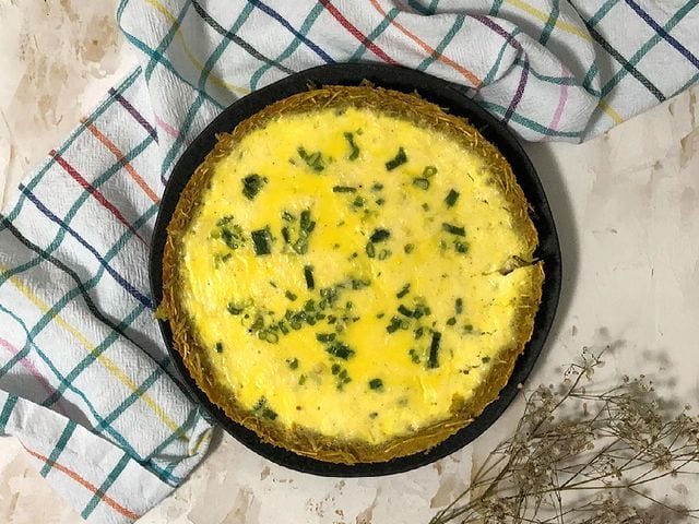 Quiche de batata rosti