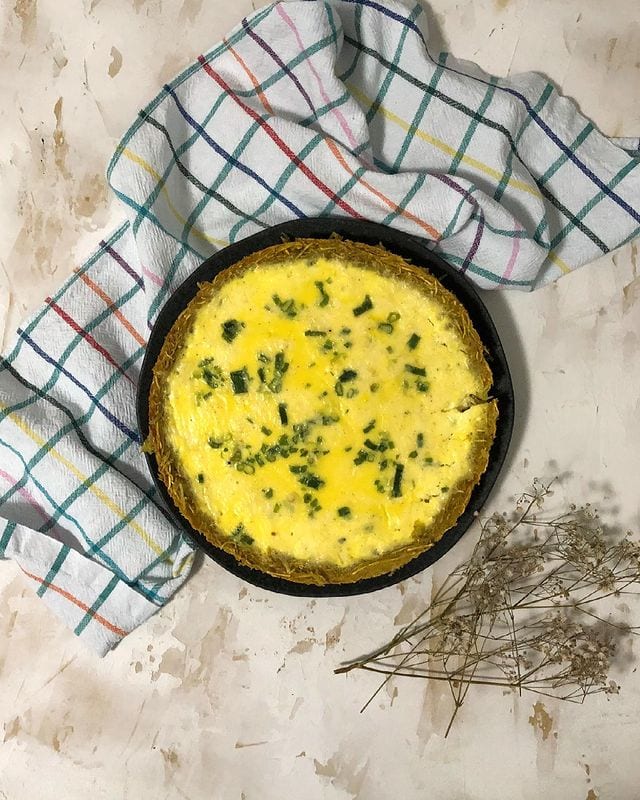 Quiche de batata rosti