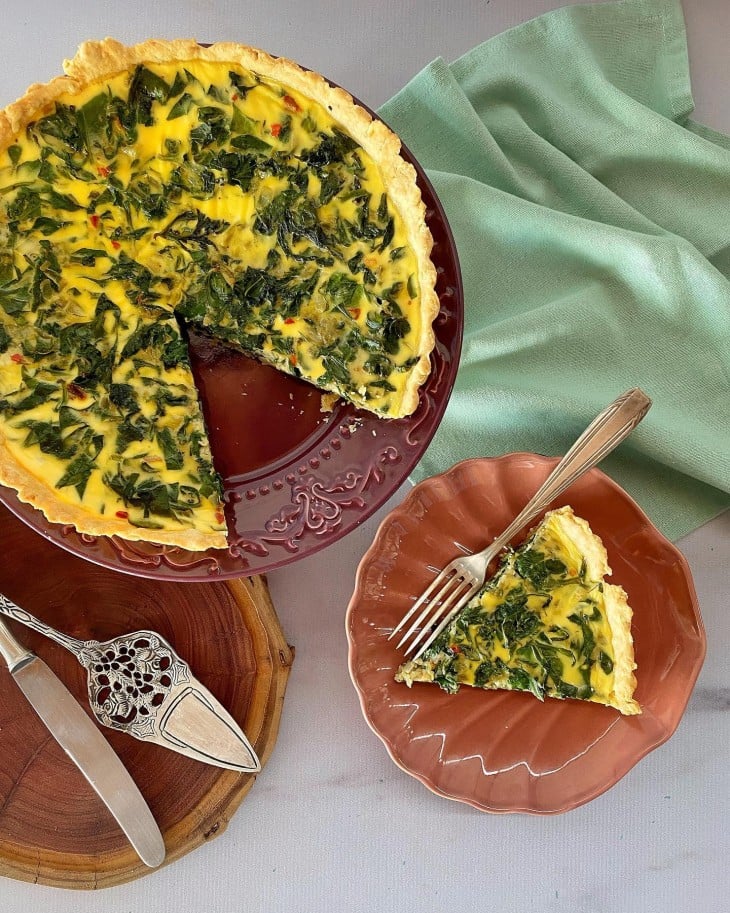 Quiche de espinafre