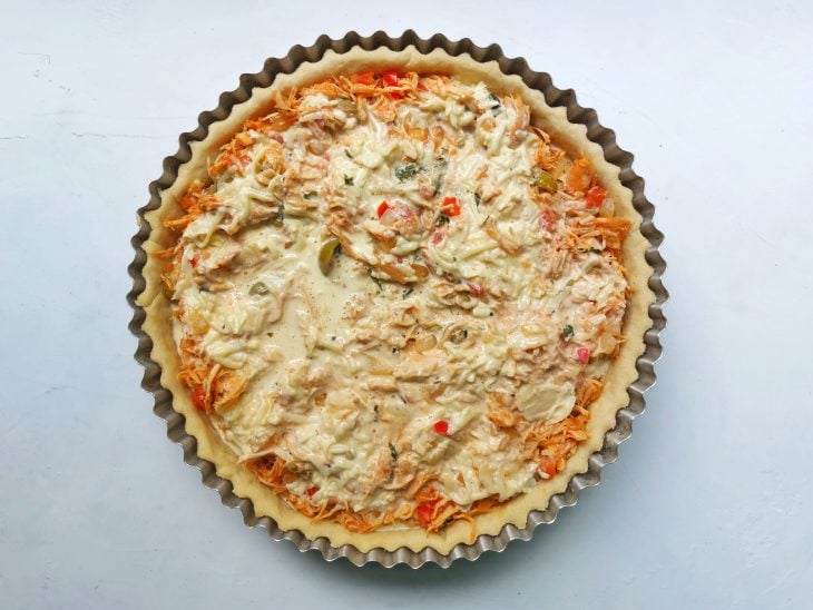 Quiche de frango - Passo a Passo