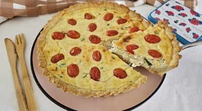 Quiche de frango com requeijão fácil