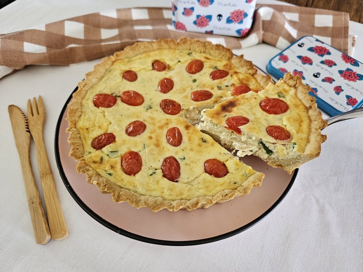 Quiche de frango com requeijão fácil