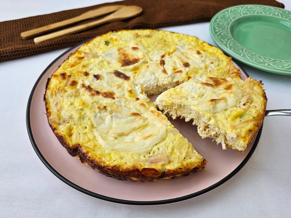 Quiche de frango low carb