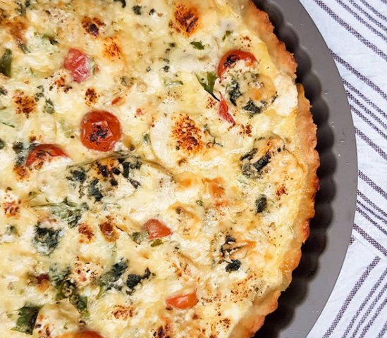 Quiche de gorgonzola