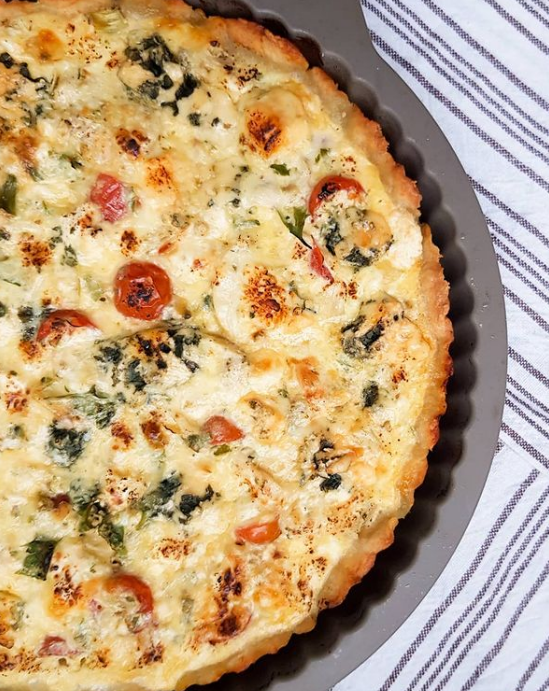 Quiche de gorgonzola