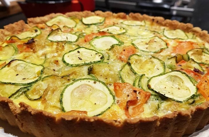 Quiche de legumes sem glúten