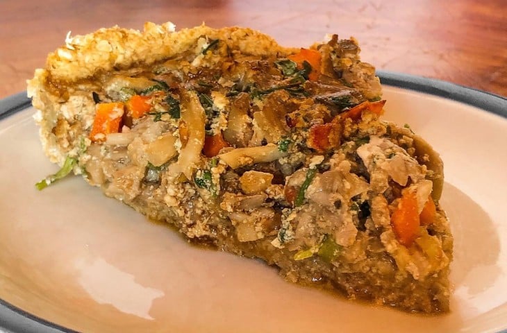 Quiche de shimeji fit