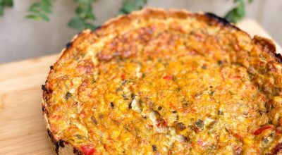 Quiche rústica de legumes