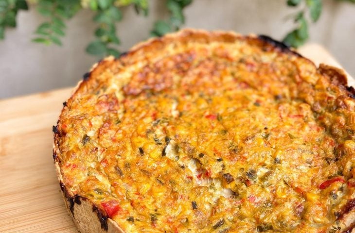 Quiche rústica de legumes