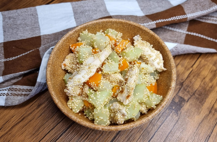 Quinoa com frango e legumes