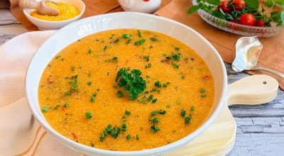 Quirera com calabresa