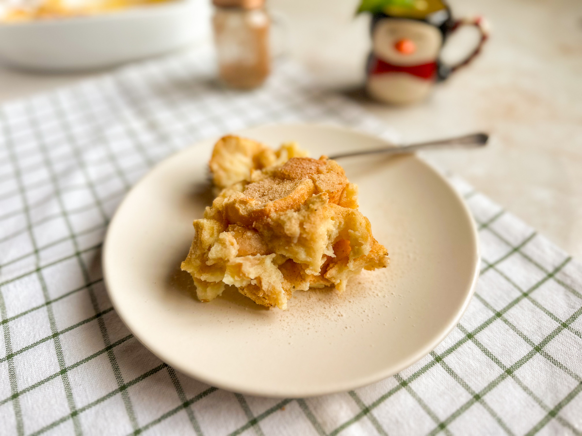 Rabanada de forno cremosa
