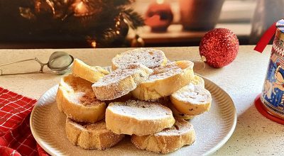 Rabanada de forno crocante