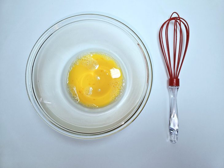 Ovos batidos com fouet.