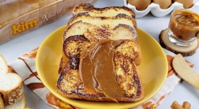 Rabanada no pão de forma