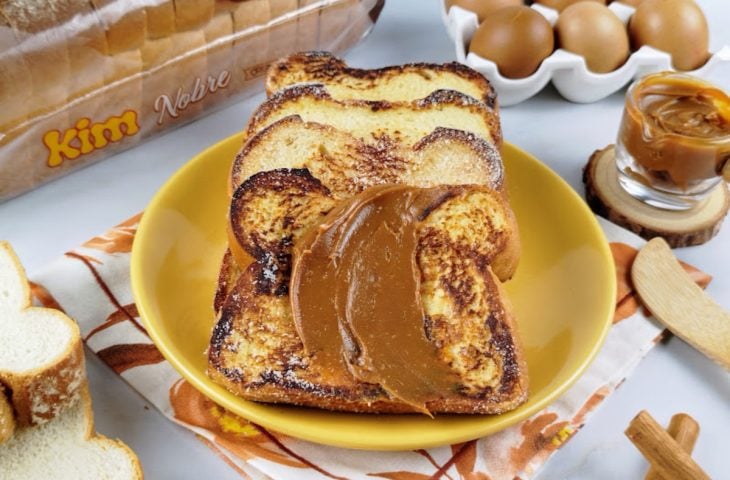 Rabanada no pão de forma