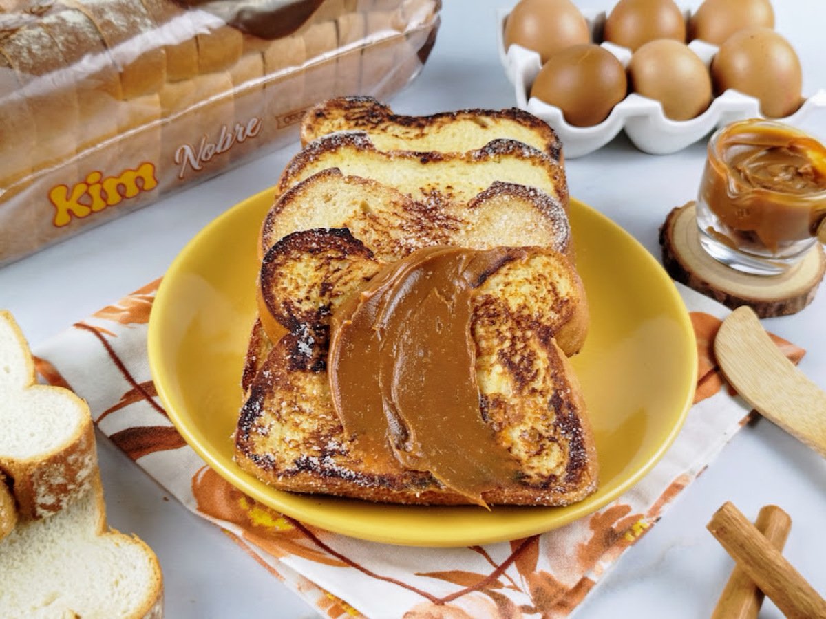 Rabanada no pão de forma